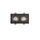 Inlight Downlight σποτ GU10 σε μαύρη απόχρωση (X00330B)