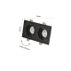 Inlight Downlight σποτ GU10 σε λευκή και μαύρη απόχρωση (X00330WB)