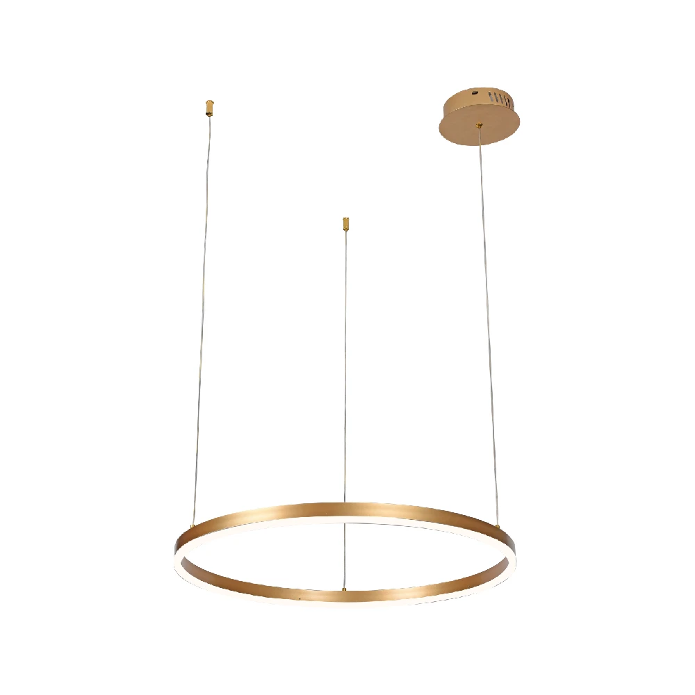 Inlight Κρεμαστό φωτιστικό LED 45W 3CCT (by switch on base) D:100cm (6095-AA-Golden)