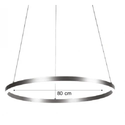 Inlight Κρεμαστό φωτιστικό LED 36W 3CCT (by switch on base) D:80cm (6095-AB-Golden)