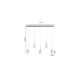 Inlight Κρεμαστό φωτιστικό LED 5*10W από χρυσαφί μέταλλο και ακρυλικό D:60x200cm (4077R-5-Golden)