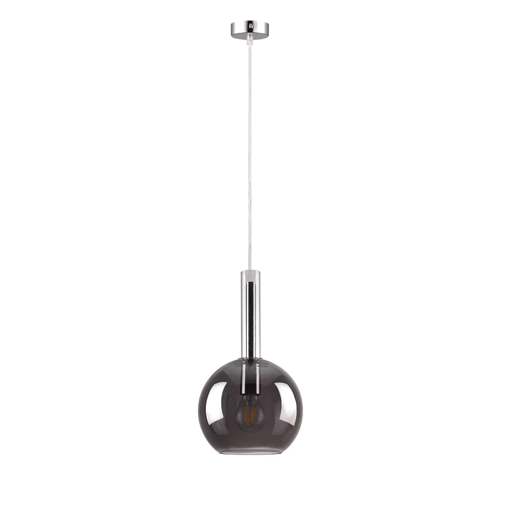 Inlight Κρεμαστό φωτιστικό από φιμέ γυαλί 1XE27 D:20x36cm (4080)