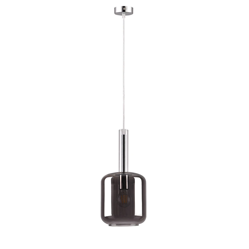 Inlight Κρεμαστό φωτιστικό από φιμέ γυαλί 1XE27 D:18x36cm (4081)