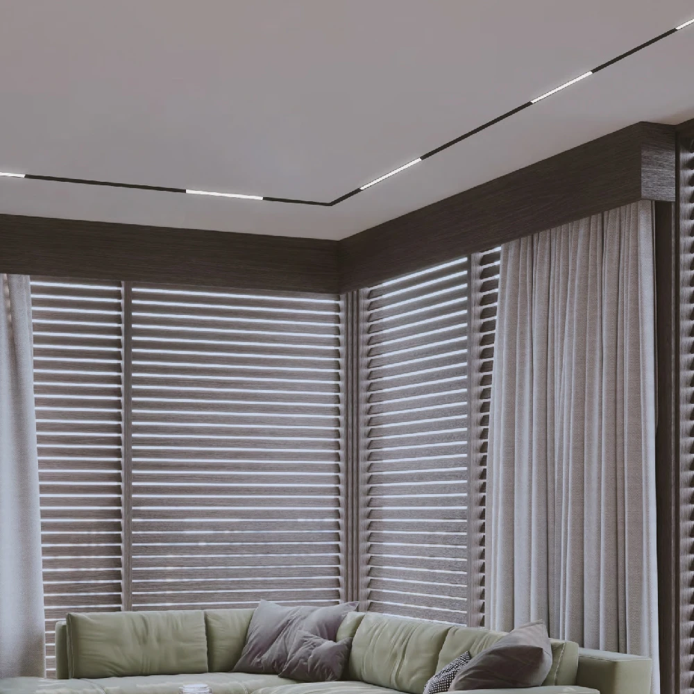 Inlight Γραμμικό φωτιστικό LED 6W 3000K για μαγνητική Mini ράγα σε μαύρη απόχρωση D:30cmx1,6cm (TMM0041-Black)