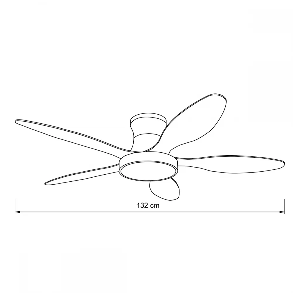 it-Lighting Denali 24W 3CCT LED Fan Light in White and wooden Color (102000710)