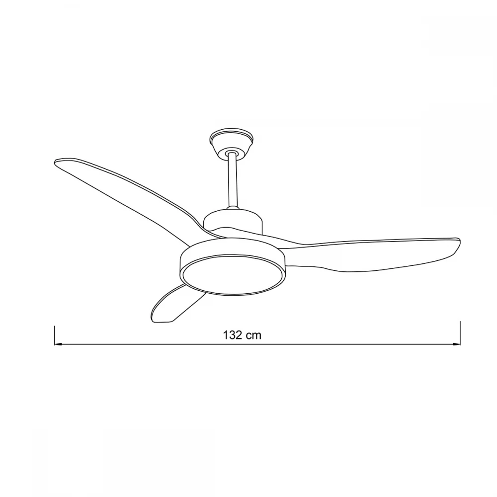 it-Lighting Nitinat 25W 3CCT LED Fan Light in Total White Color (102000290)