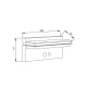 it-Lighting Narlay LED 8W 3000K Solar Outdoor Wall Lamp Black D:260x117x92mm (80206611S)