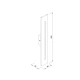 it-Lighting Barton LED 15W 3000K Outdoor Wall Lamp Black D:45x80x600 mm (80205911)