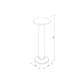 it-Lighting Keowee LED 12W 3CCT Outdoor Stand Light Black D:180 x 180 x 600 mm (80400510)