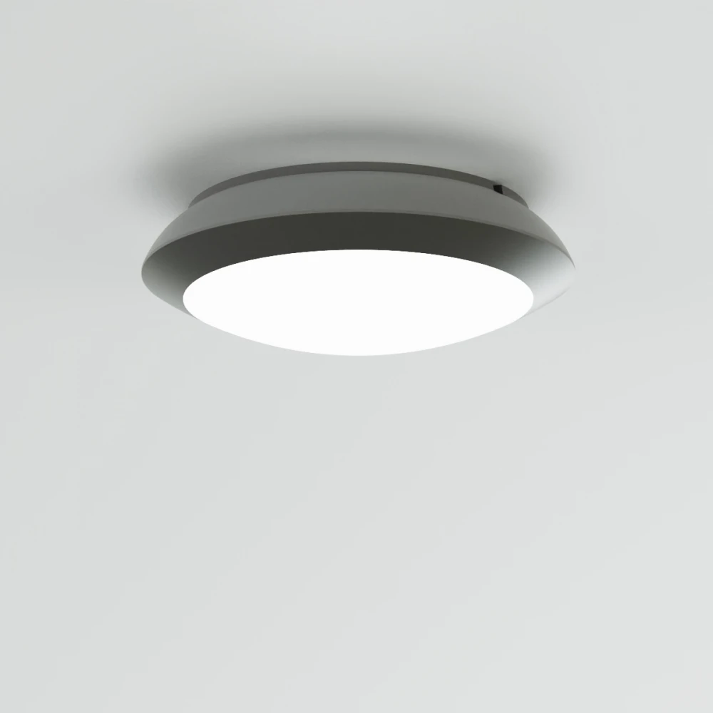it-Lighting Champlain 1xE27 Outdoor Ceiling Light Anthracite D:90x285x285mm (80300844)