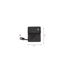 Inlight Επιτοίχιο φωτιστικό LED 9W 3000K από λευκό μέταλλο D:16cm (43036-White)