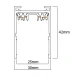 InLight Μαγνητική ράγα 220V με κάλυμμα μαύρη D:2m (TRM20012)