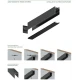 InLight Μαγνητική ράγα 220V με κάλυμμα μαύρη D:2m (TRM20012)
