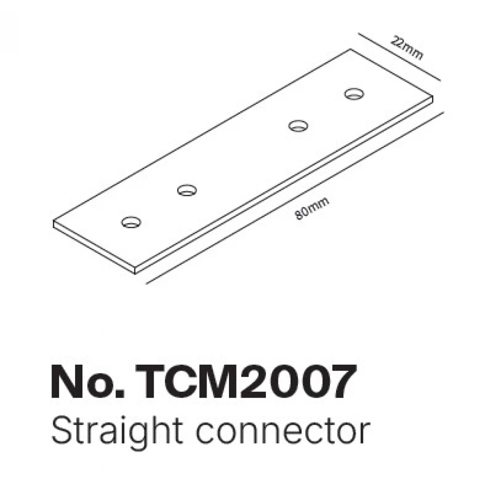 InLight Σύνδεσμος για μαγνητική ράγα 220V σε μαύρη απόχρωση (TCΜ2007)