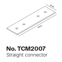 InLight Σύνδεσμος για μαγνητική ράγα 220V σε μαύρη απόχρωση (TCΜ2007)