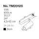 Inlight Φωτιστικό spot LED 10W, 3CCT, 24° για μαγνητική ράγα 220V, σε μαύρη απόχρωση D:4,5x10cm (TM20120)