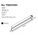 Inlight Γραμμικό Φωτιστικό LED 15W  3CCT 120°,για Μαγνητική Ράγα 220V  σε μαύρη απόχρωση D: 33,4x6x3,3cm (TM20080)