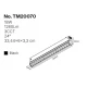 Inlight Γραμμικό Φωτιστικό LED 18W με Anti-glare Dots 3CCT 24° για μαγνητική Ράγα 220V  σε μαύρη απόχρωση D: 33,4x6x3,3cm (TM20070)