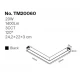 Inlight Γωνιακό γραμμικό φωτιστικό LED 20W, 3CCT, 120° για μαγνητική ράγα 220V, σε μαύρη απόχρωση D:24,2x22x3cm (TM20060)