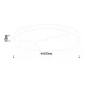 InLight Φωτιστικό οροφής, LED 48W Alabaster & ritine, 5280 lm, 3CCT (by switch on base) D:60x6cm (42053-B)