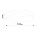 InLight Φωτιστικό οροφής, LED 36W Alabaster & ritine, 3960 lm, 3CCT (by switch on base) D:40x6cm (42053-C)