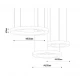 InLight Κρεμαστό φωτιστικό, Alabaster, 65W, 7150 lm, 3CCT (by switch on base)D: 80X6cm-60X6cm-40X6cm(6115-A)