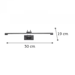 InLight Επιτοίχιο φωτιστικό LED 4W 3000K από λευκό μέταλλο και ακρυλικό D:30cm (1044-Γ-Λευκό)