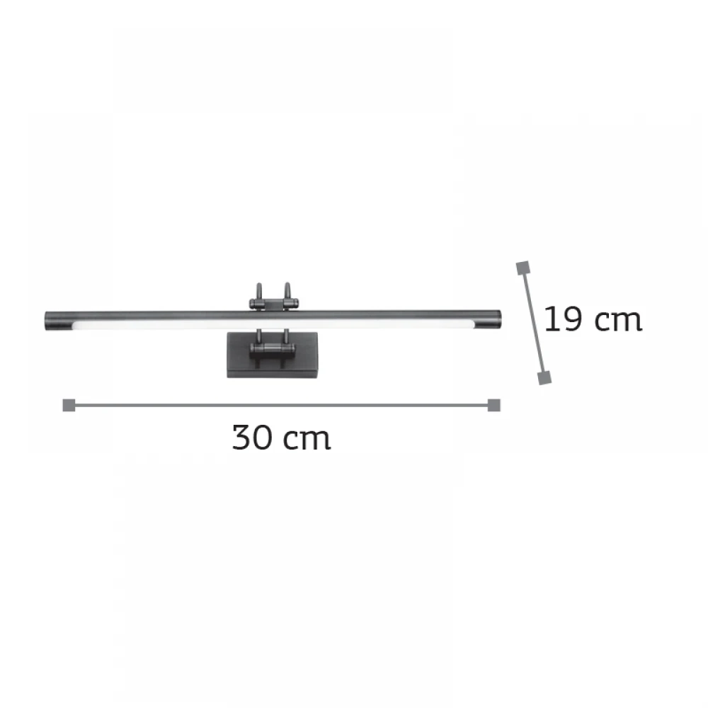 InLight Επιτοίχιο φωτιστικό LED 4W 3000K από νίκελ ματ μέταλλο και ακρυλικό D:30cm (1044-Γ-Νίκελ Ματ)