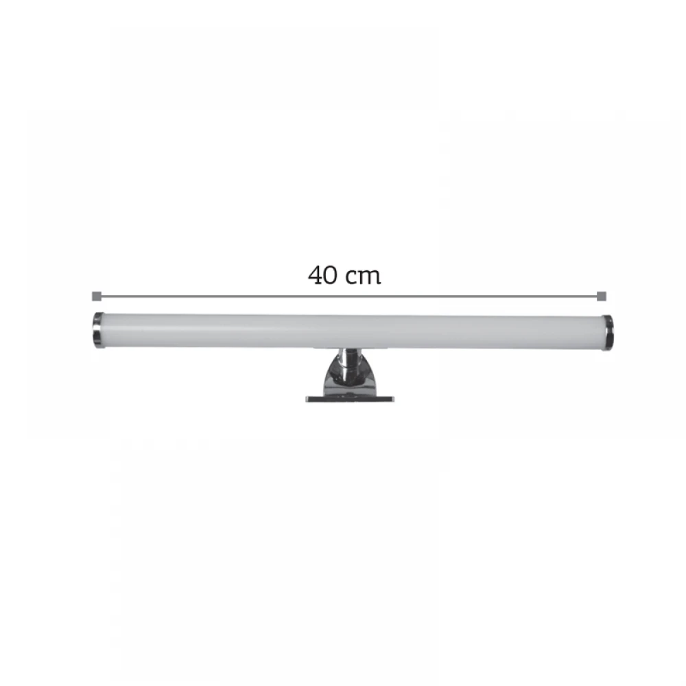 InLight Επιτοίχιο φωτιστικό LED 6W 4000K από πλαστικό σε χρώμιο απόχρωση D:40cm (1045) ΜΕ ΤΡΕΙΣ ΤΡΟΠΟΥΣ ΤΟΠΟΘΕΤΗΣΗΣ