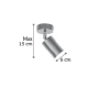 InLight Επιτοίχιο σποτ από χρυσαφί μέταλλο 1XGU10 D:15cm (9082-1)