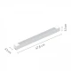 InLight Γραμμικό φωτιστικό LED 35W 3000K για μονοφασική ράγα σε λευκή απόχρωση D:60cmX3,3cm (T02701-WH)