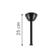 InLight Nitinat 25W 3CCT LED Ανεμιστήρας Με Φως Γκρι και Ξύλο (102000230)