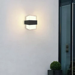 InLight Louise LED 8W 3000K Απλίκα Εξωτερικού Χώρου Ανθρακί D:10,5cmx13,3cm (80203341)