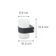 InLight Athabasca LED 8W 3000K Απλίκα Εξωτερικού Χώρου Ανθρακί D:10,5cmx13,5cm (80203241)