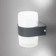 InLight Athabasca LED 8W 3000K Απλίκα Εξωτερικού Χώρου Ανθρακί D:10,5cmx13,5cm (80203241)