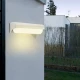 InLight Erie LED 10W 3000K Απλίκα Εξωτερικού Χώρου Λευκό D:26,1cmx7cm (80203020)