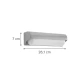 InLight Erie LED 10W 3000K Απλίκα Εξωτερικού Χώρου Γκρι D:26,1cmx7cm (80203030)