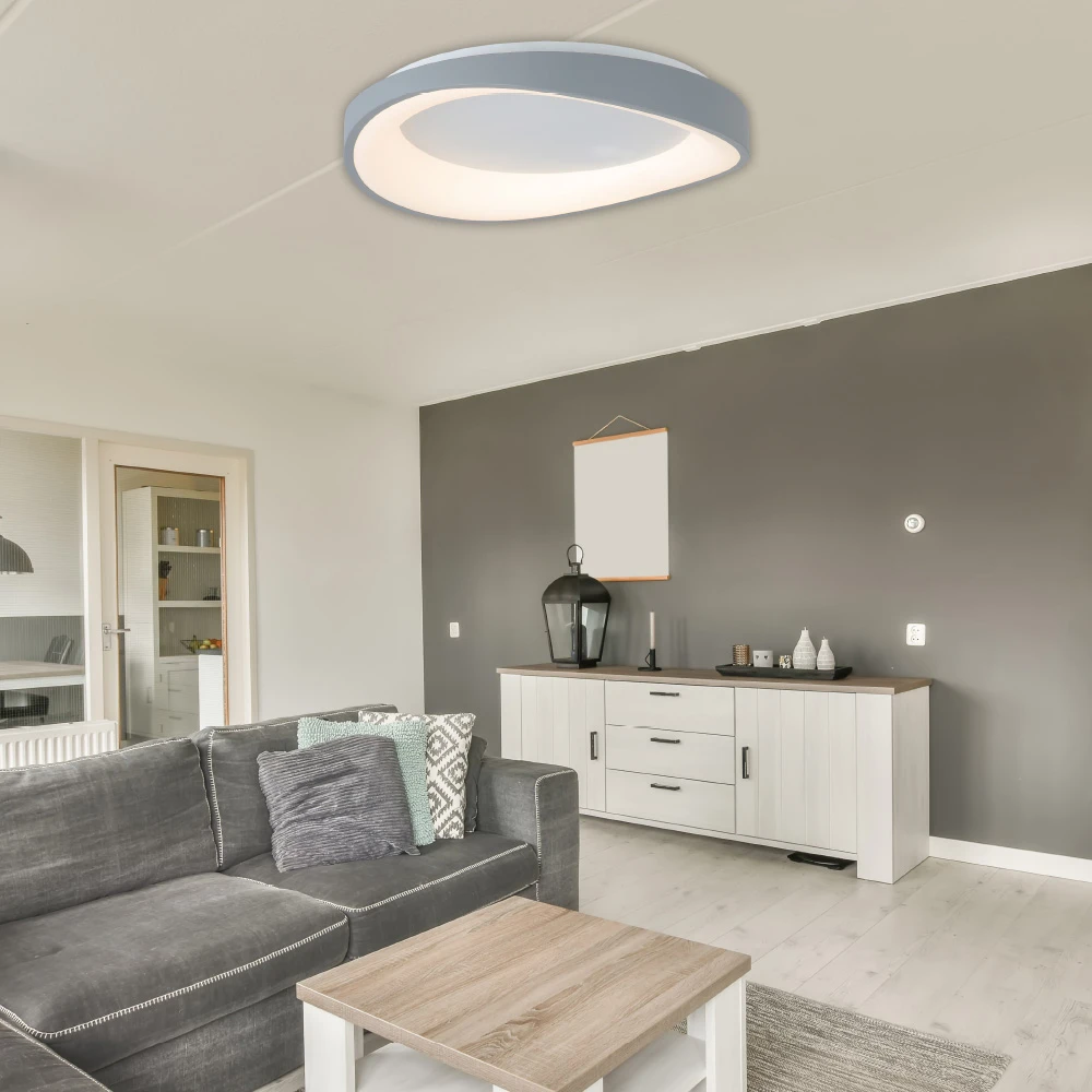 InLight Πλαφονιέρα οροφής LED 72W 3CCT από λευκό ακρυλικό D:45cm (42033-White)