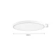 InLight Πλαφονιέρα οροφής LED 110W 3CCT (by switch on base) από λευκό μέταλλο και ακρυλικό D:60cm (42035-B-White)