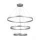 InLight Κρεμαστό φωτιστικό LED 100W 3CCT (by switch on base) 6095-A-Silver