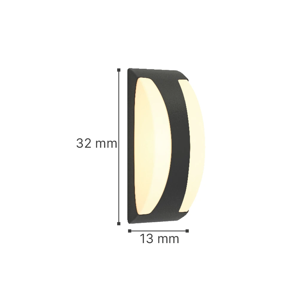 InLight Wildwood - E27 Outdoor Wall Lamp in Grey Color (80203634)