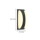InLight Wildwood - E27 Outdoor Wall Lamp in Grey Color (80203634)