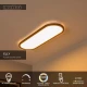 Φωτιστικό Οροφής Λευκό Και Μαύρο Dimmable CCT 1x24W 2700K/4000K - Oπαλ- Essential ELLY Lucide