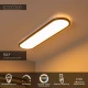Φωτιστικό Οροφής Λευκό Και Μαύρο Dimmable CCT 1x36W 2700K/4000K - Oπαλ- Essential ELLY Lucide