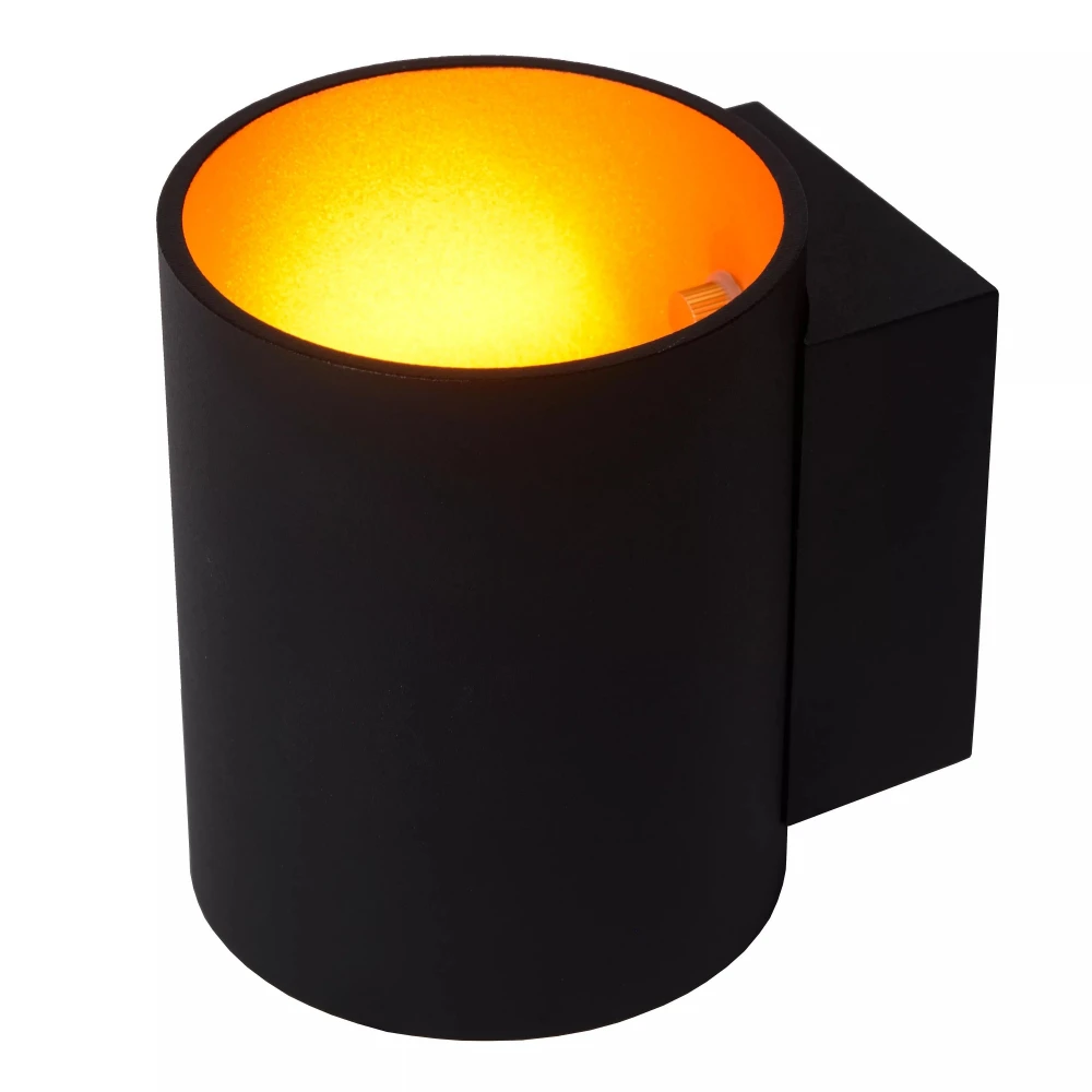 Επιτοίχιο Μαύρο Φωτιστικό Μεταλλικό Ø8cm 1xG9 XERA Lucide