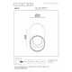 Σποτ Οροφής Ø11cm LED 1x8W 2700K IP54 Rust Brown Lucide LENZ