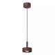 Κρεμαστό Φωτιστικό Μεταλλικό Ø11 cm LED 1x8W 2700K IP54 Rust Brown Essential LENZ LUCIDE