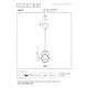 Κρεμαστό Φωτιστικό Μεταλλικό Ø11 cm LED 1x8W 2700K IP54 Rust Brown Essential LENZ LUCIDE