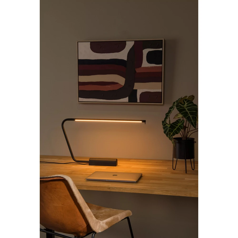 Πορτατίφ Μαύρο Μεταλλικό 1x9W 2700K Black MADISON Lucide