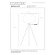 Φωτιστικό Δαπέδου Λευκό Ø50cm 1xE27 GOOSY SOFT Lucide